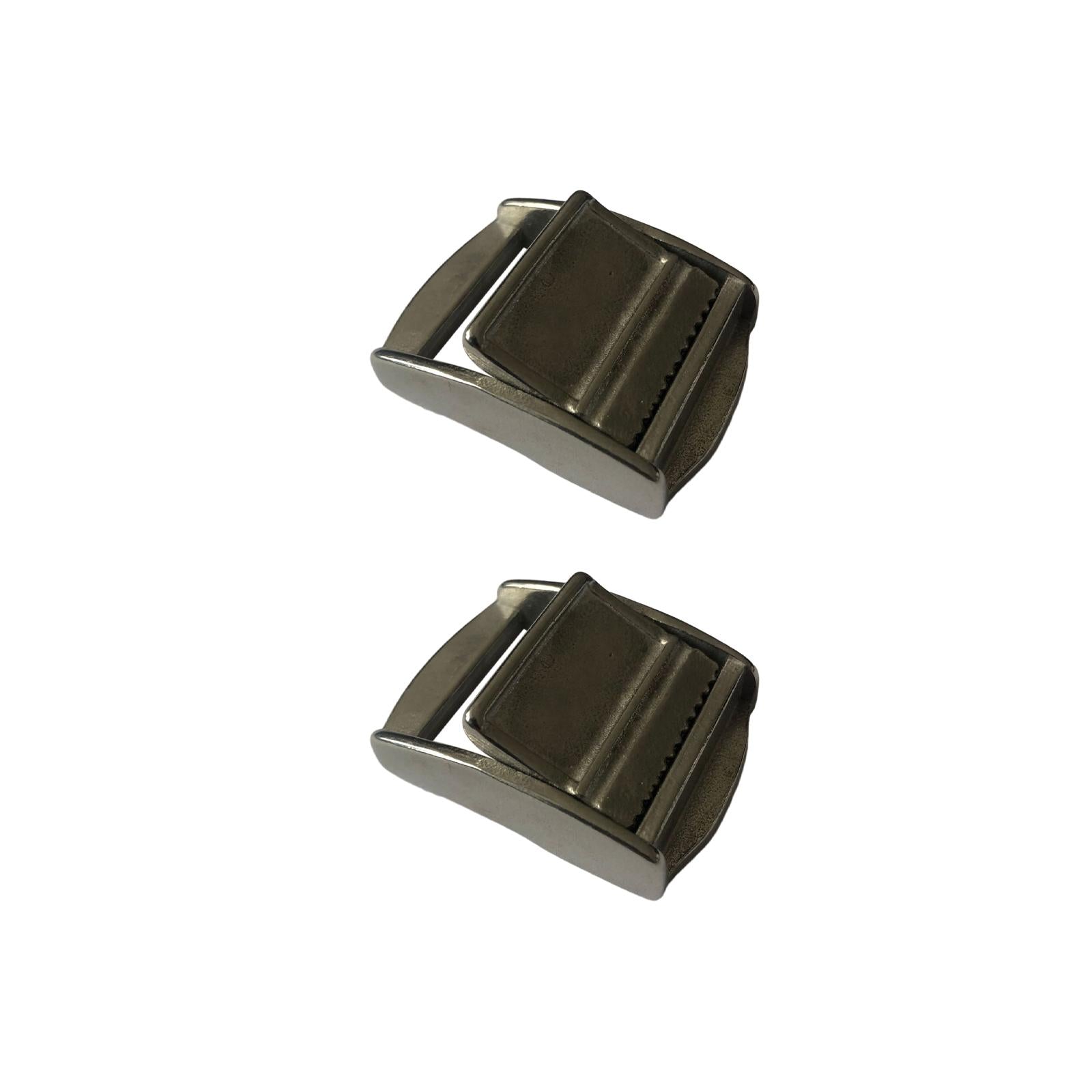 2Pieces 25mm 316 Stainless Steel Cam Buckle for Tie-Down Straps