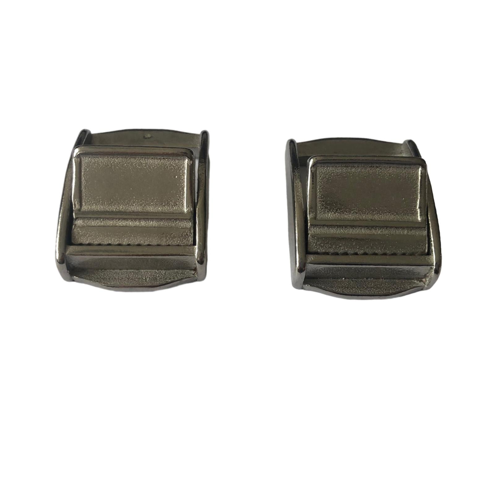 2Pieces 25mm 316 Stainless Steel Cam Buckle for Tie-Down Straps