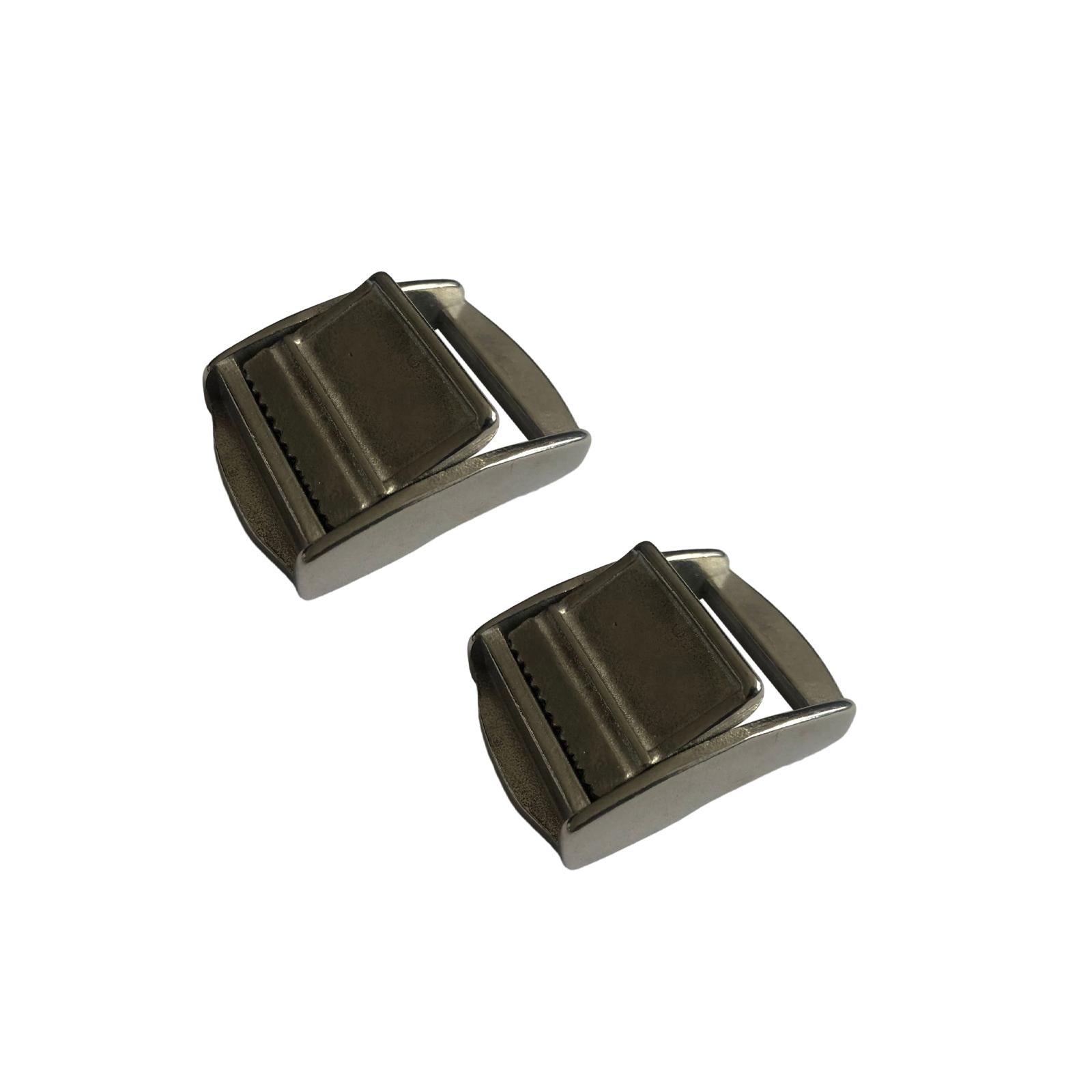 2Pieces 25mm 316 Stainless Steel Cam Buckle for Tie-Down Straps