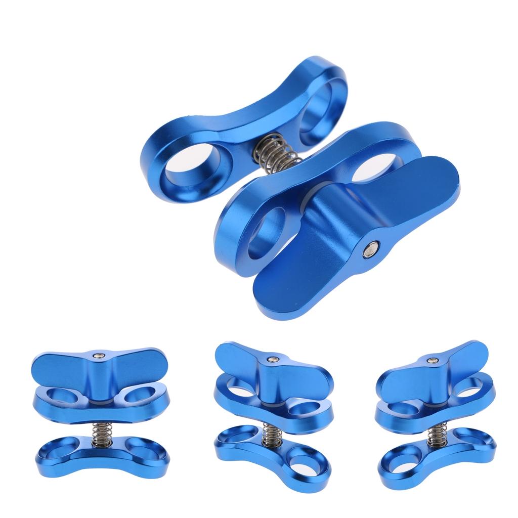 4Pieces Underwater Diving Ball Join Connector Clamp Mount Arm for Flashlight