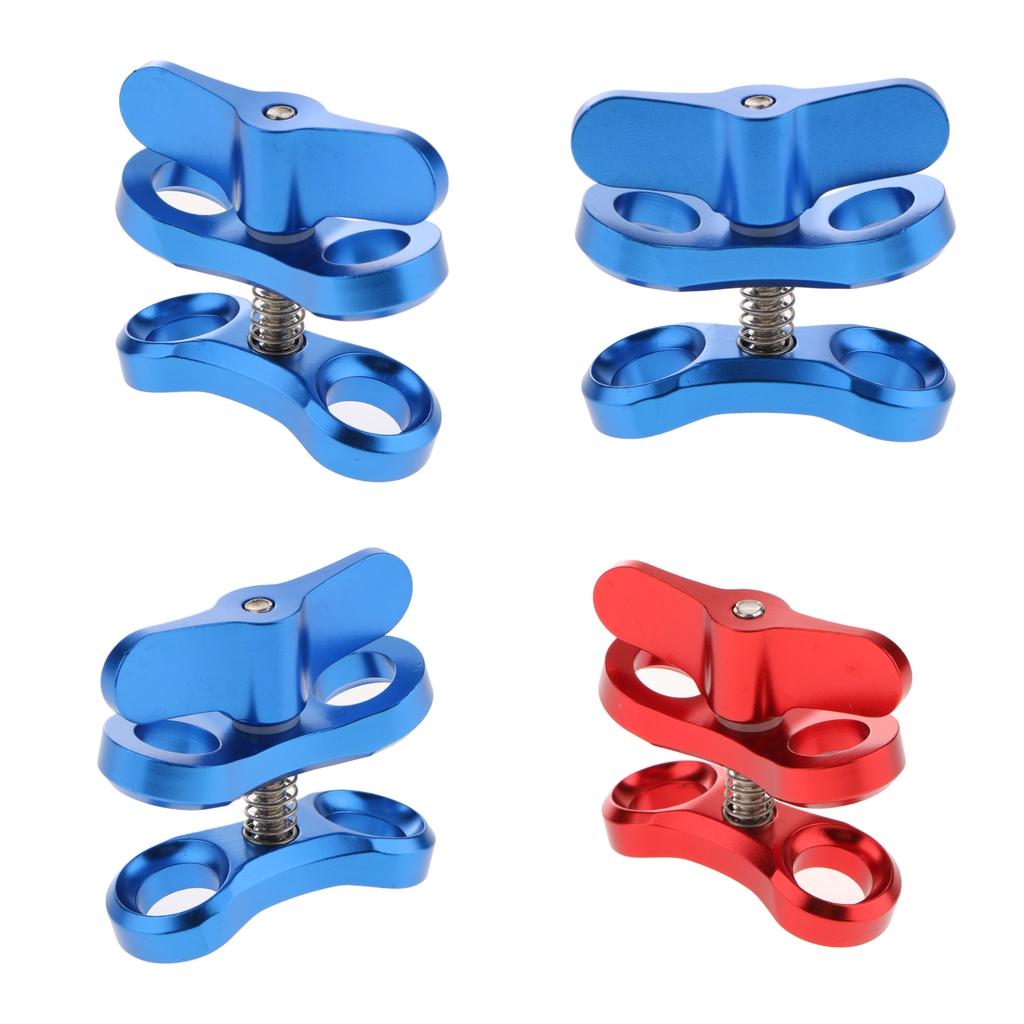 4 Packs Underwater Diving Ball Join Connector Clamp Mount Arm for Flashlight