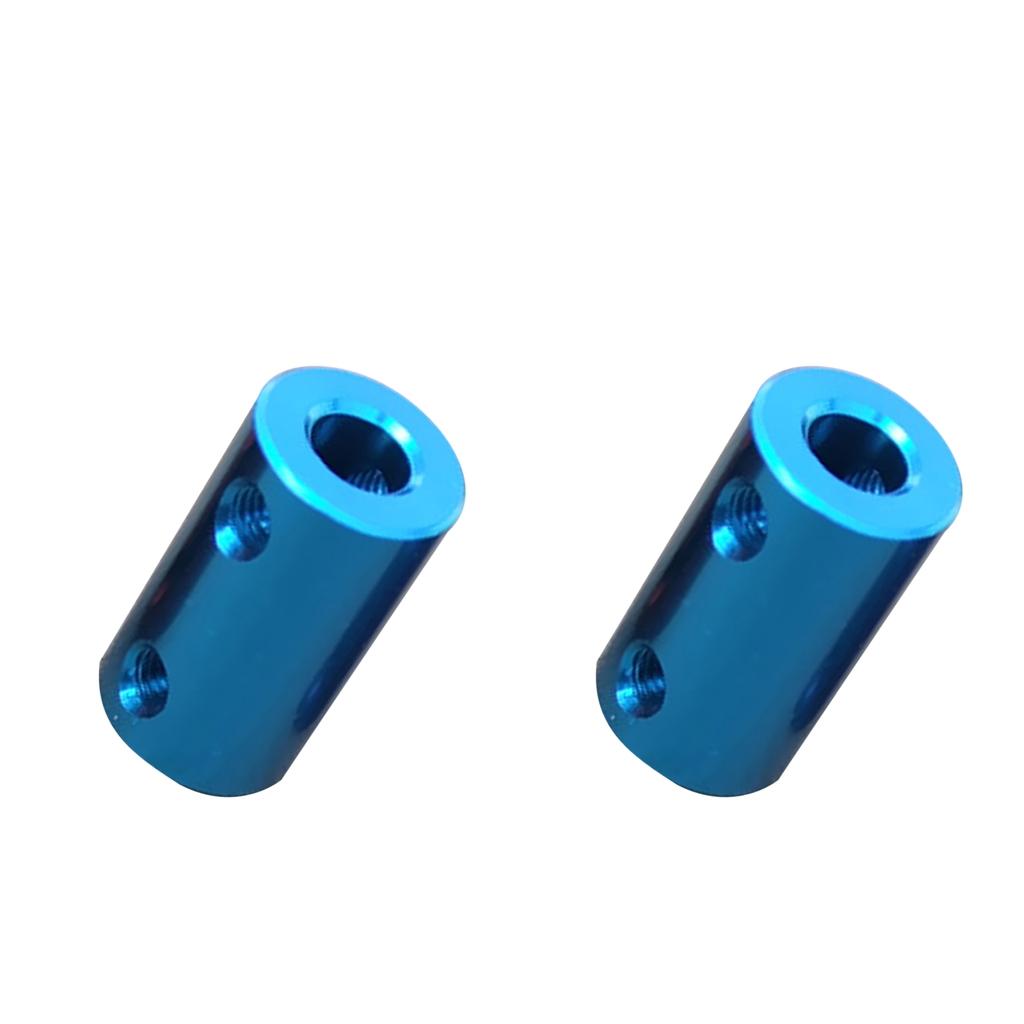 2Pcs Flexible Shaft Coupling Rigid Coupler Motor Connector 6.35-8mm + 8-8mm
