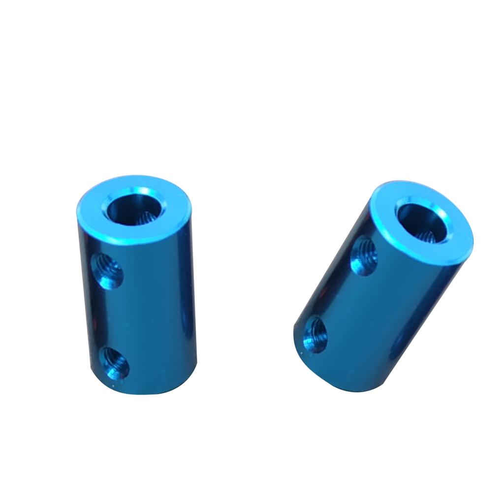 2Pcs Flexible Shaft Coupling Rigid Coupler Motor Connector 6.35-8mm + 8-8mm