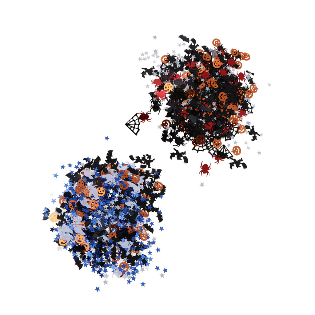 30g Assorted Halloween Pumpkin Witch Star Table Confetti Party Decorations