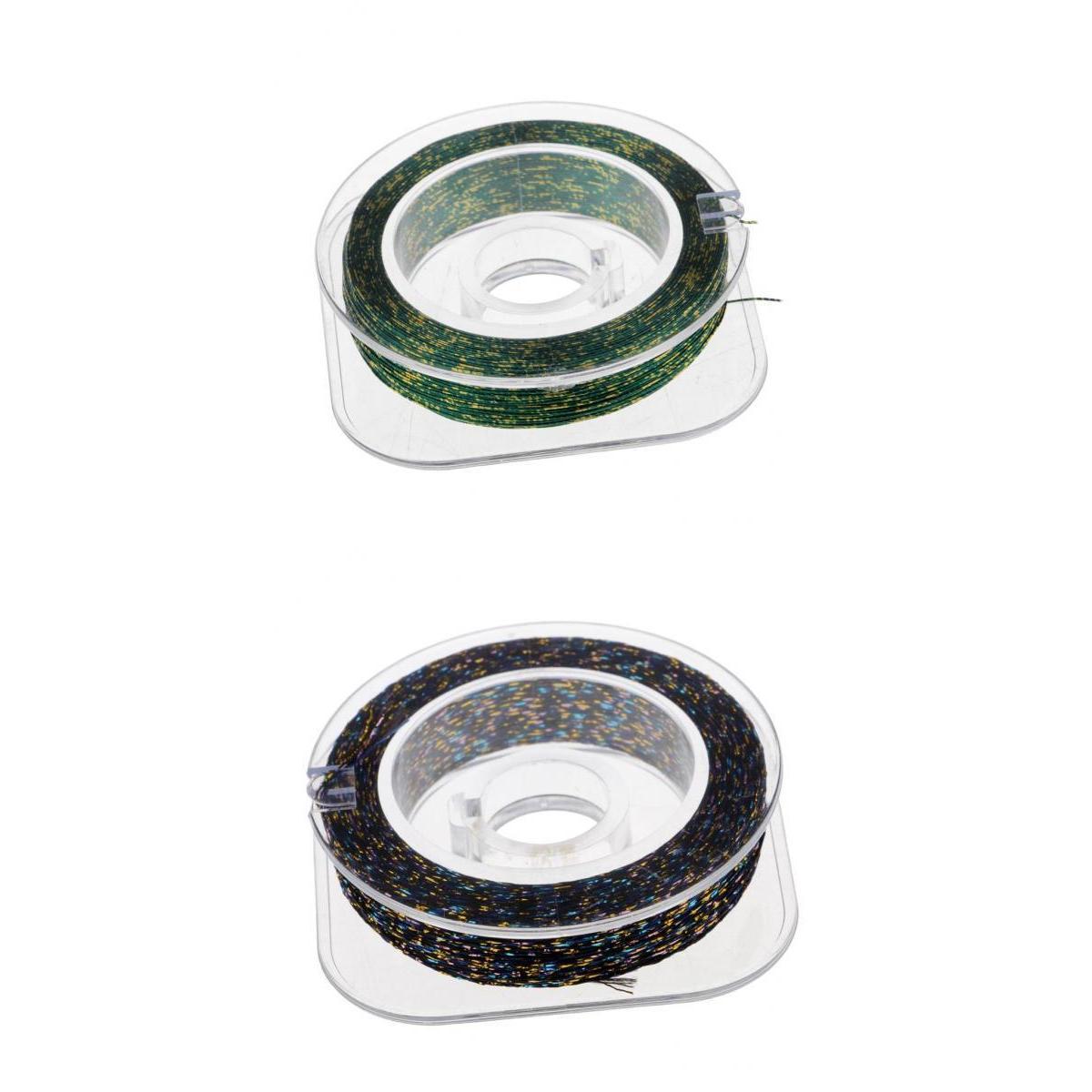 2pcs Metallic Guide Wrapping Fishing Line Thread Strong for Rod Building DIY