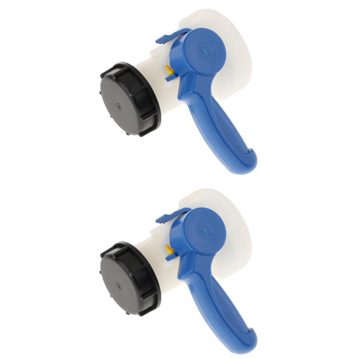 62mm+75mm Inlet 1000L IBC Tank Butterfly Valve Tap Water Adapter