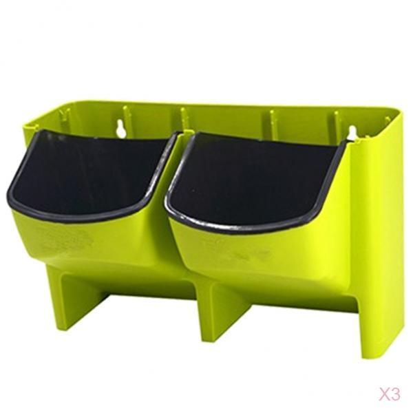 3pcs Stackable Wall Planter Garden Hanging Flower Plant Pot Self Watering