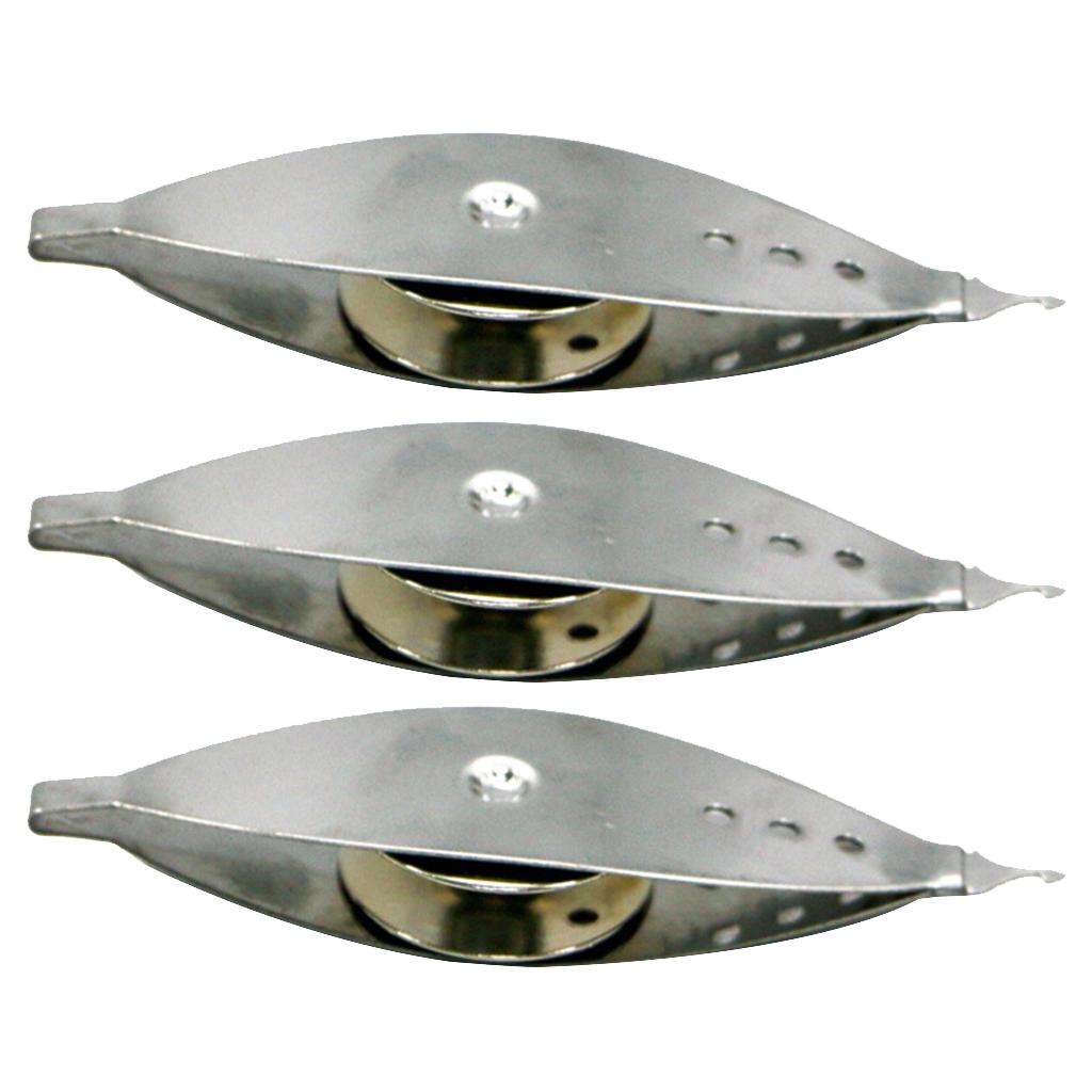 3Pcs Silver Metal Tatting Shuttle Weaving Tool For LaceMaking Handmade Craft