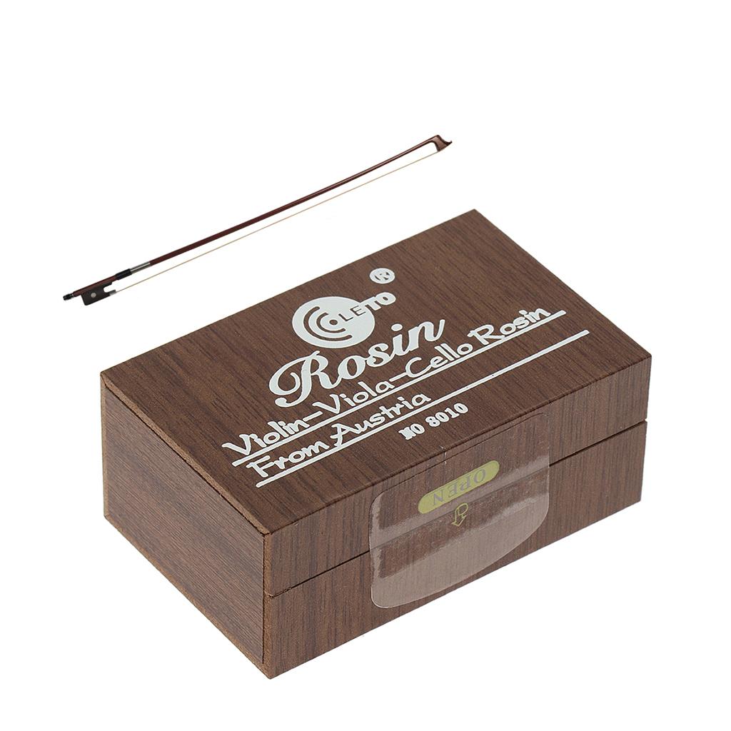 Brazilwood Cello Bow Horsehair 4-4 + Violin Fiddle Cello Erhu Rosin Block