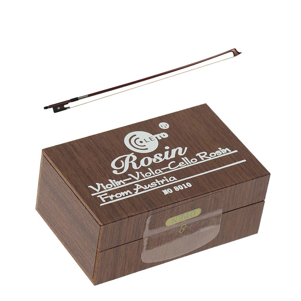 Brazilwood Cello Bow Horsehair 4-4 + Violin Fiddle Cello Erhu Rosin Block