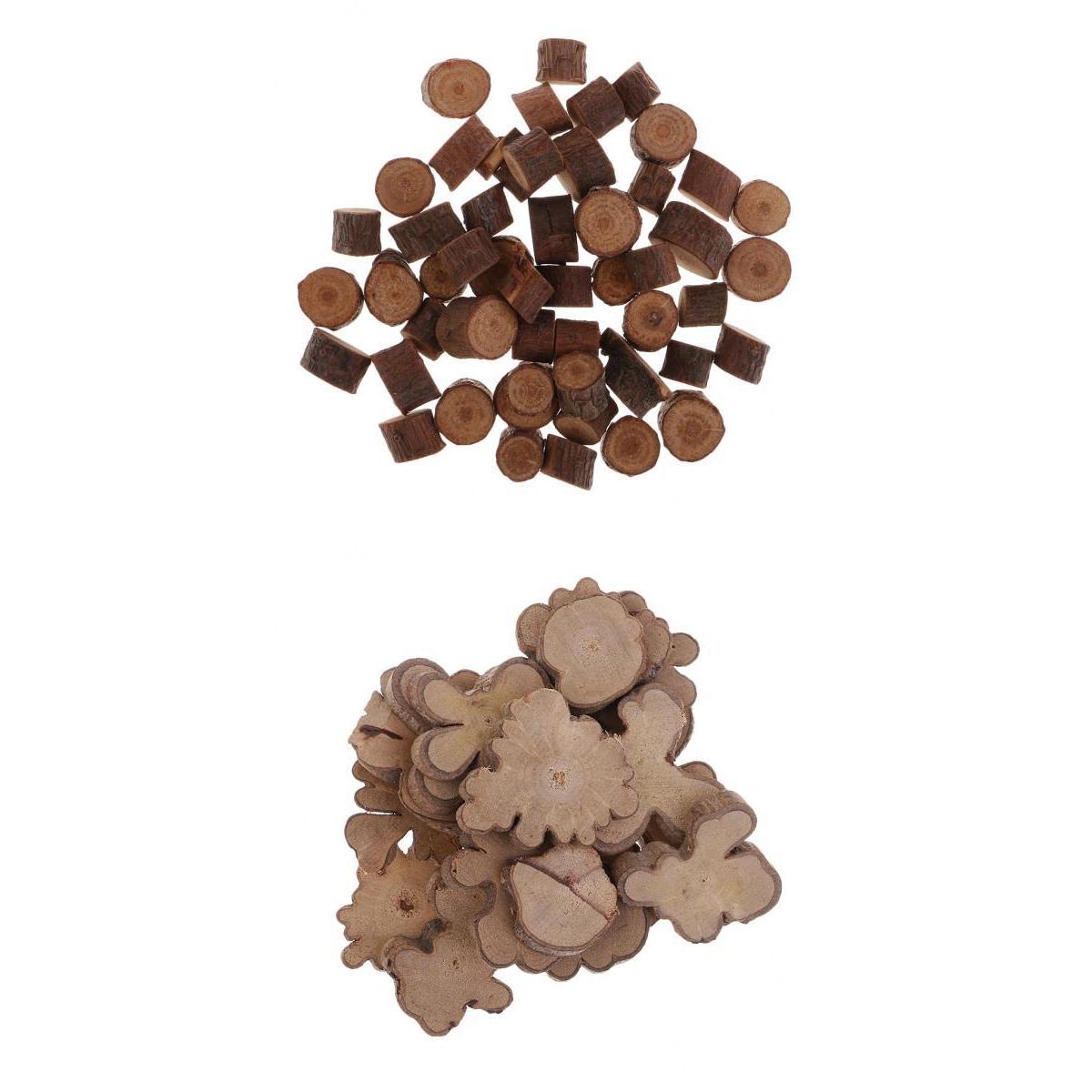 70 Pieces Natural Wood Log Slices Disc for Wedding Centerpieces Rustic Decor