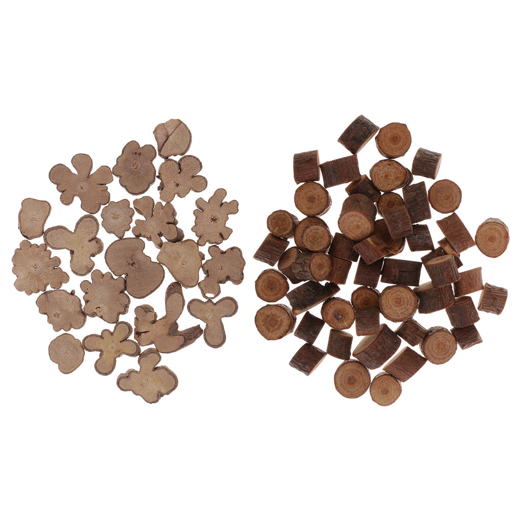 70 Pieces Natural Wood Log Slices Disc for Wedding Centerpieces Rustic Decor
