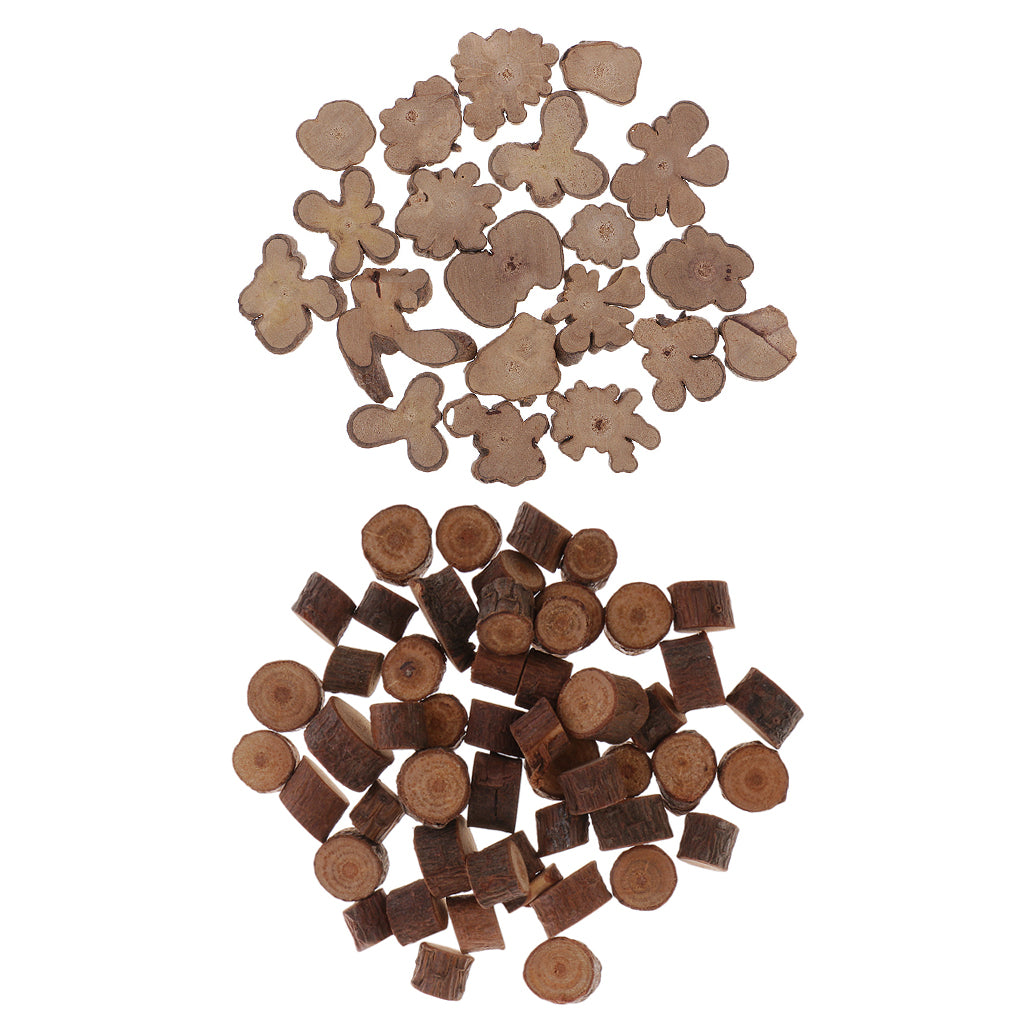 70 Pieces Natural Wood Log Slices Disc for Wedding Centerpieces Rustic Decor