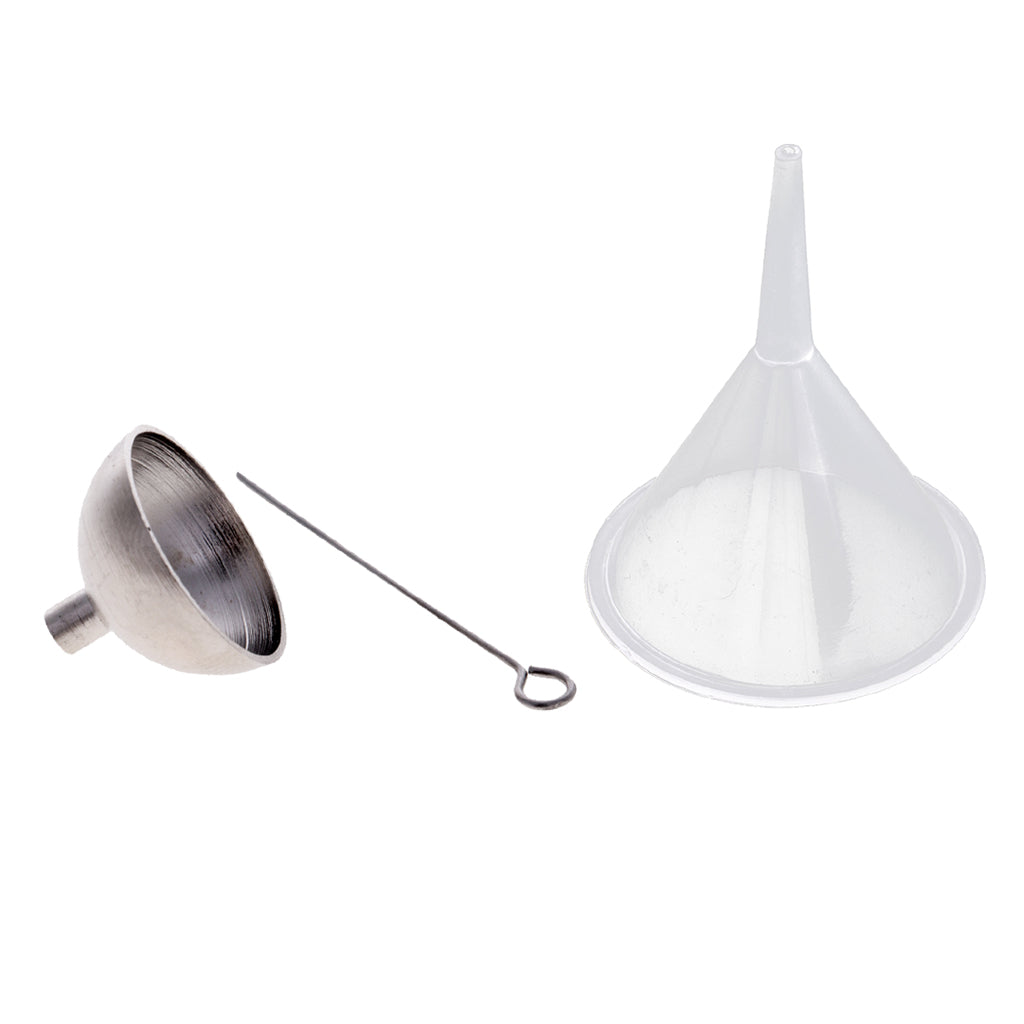 3pcs Stainless Steel & Plastic Mini Funnel Kit For Filling Urn Jewelry