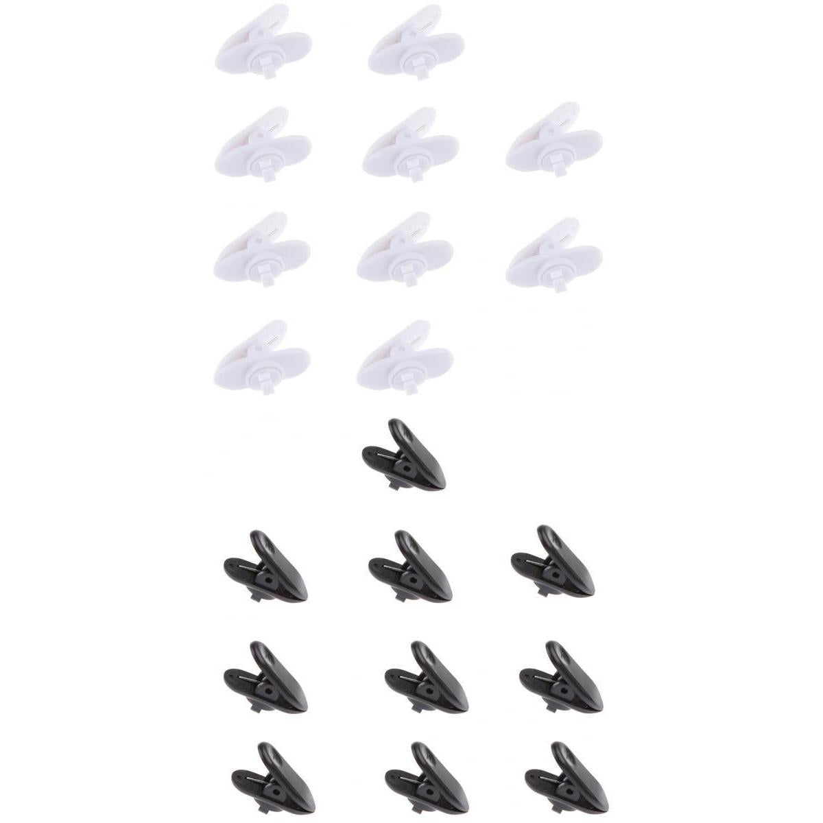 20Pieces Lavalier Mic Earphone Headset tidy line Cable Collar Clip