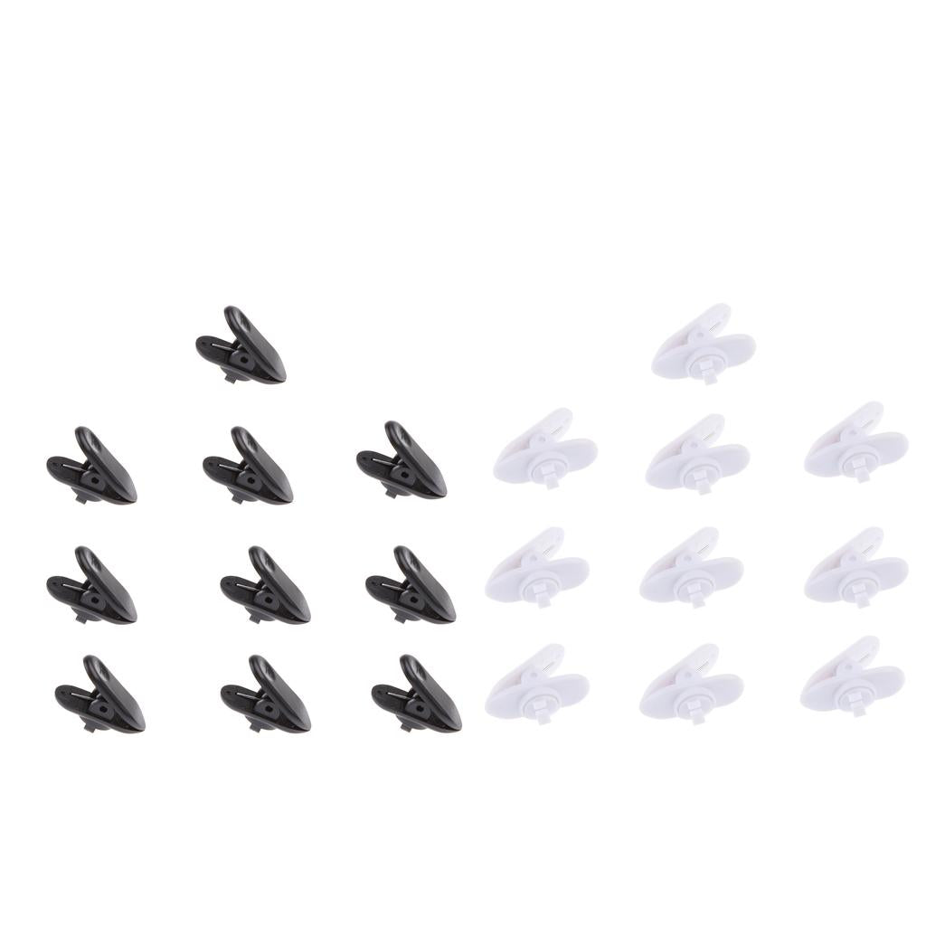 20Pieces Lavalier Mic Earphone Headset tidy line Cable Collar Clip