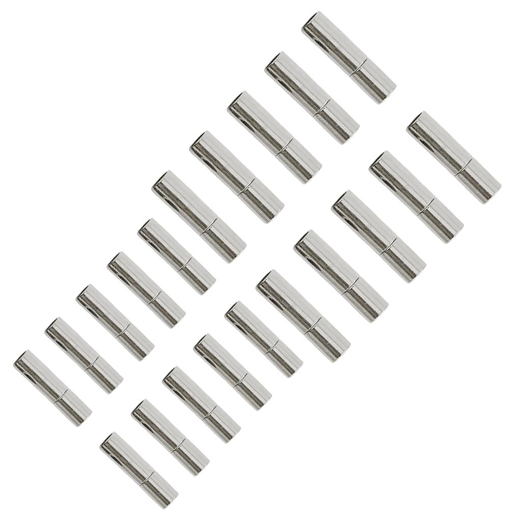 20 Sets 2mm 3mm Leather Bayonet Push Clasps Leather Cord Ends Jewelry DIY