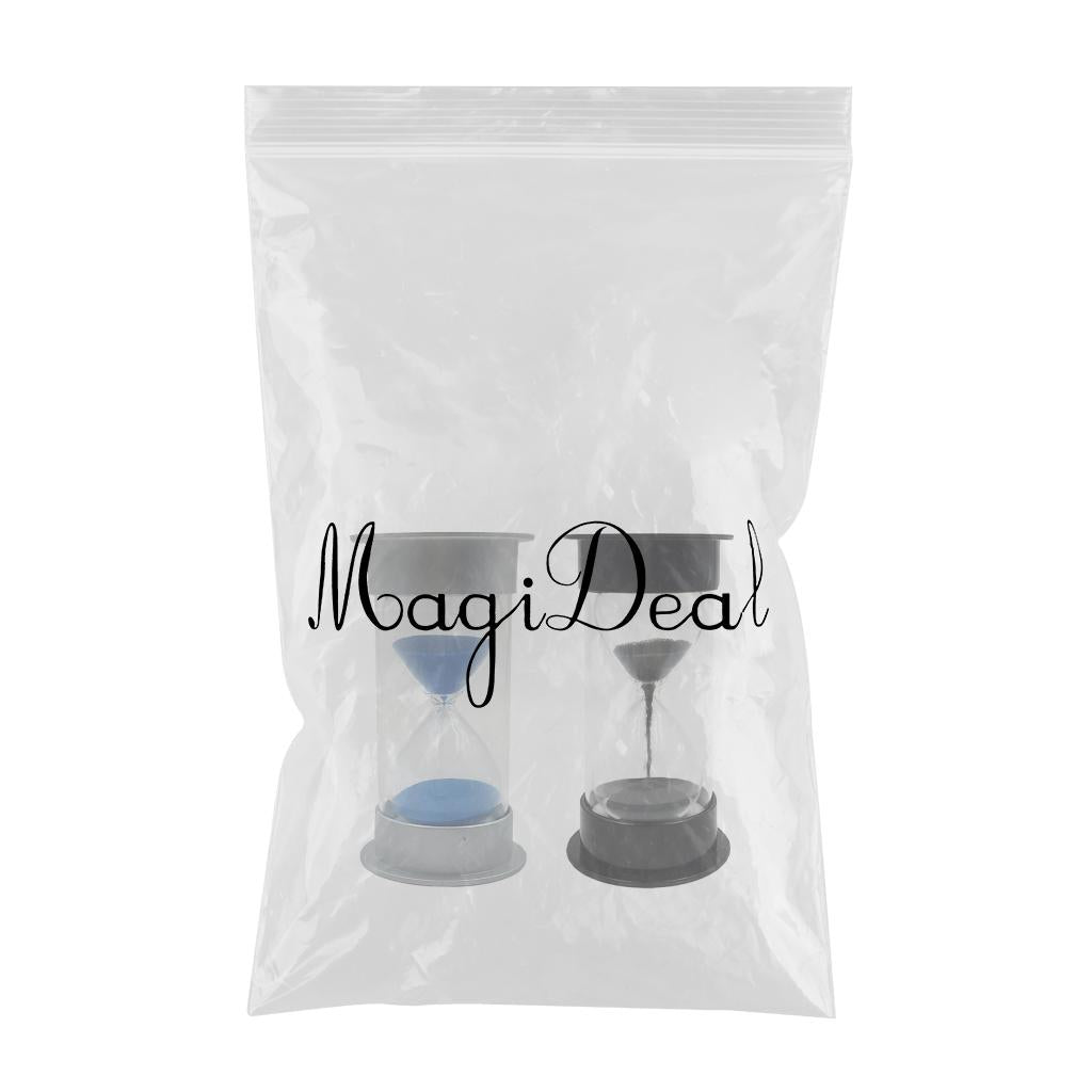 2x Square Wood 20/10 Sec Hourglass Timer Sand Clock Blue Kid Kitchen Tool