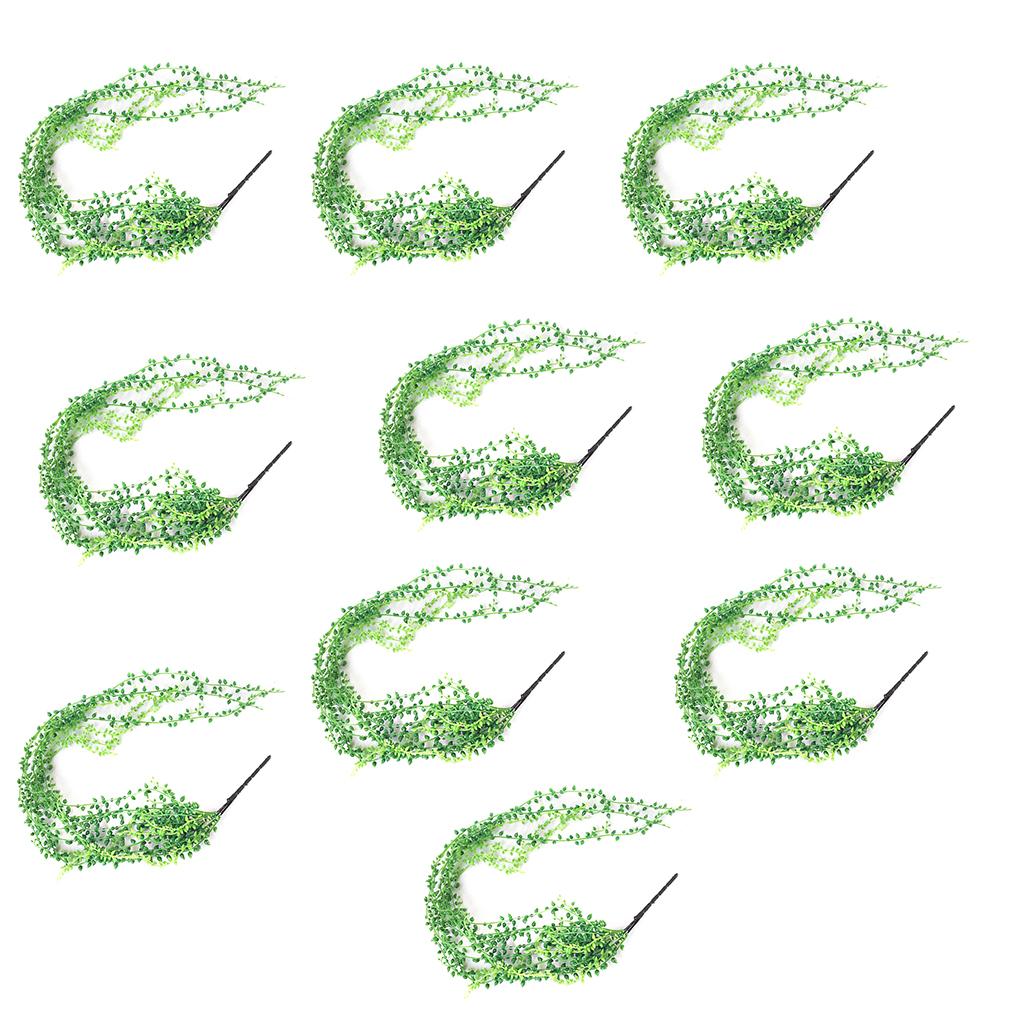 10x Artificial Flower String of Pearls Wall Hanging Succulent Plant 78+90cm
