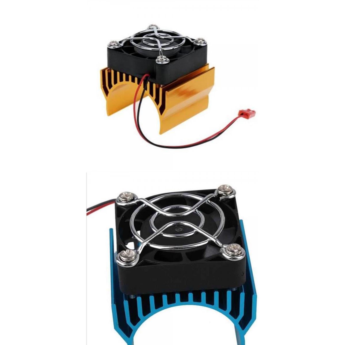 540/550 Motor Heat Sink with 40mm Fan Cooling for RC 1:10 Car Pack of 2