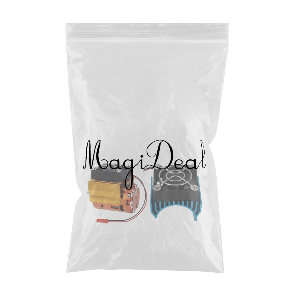 540/550 Motor Heat Sink with 40mm Fan Cooling for RC 1:10 Car Pack of 2