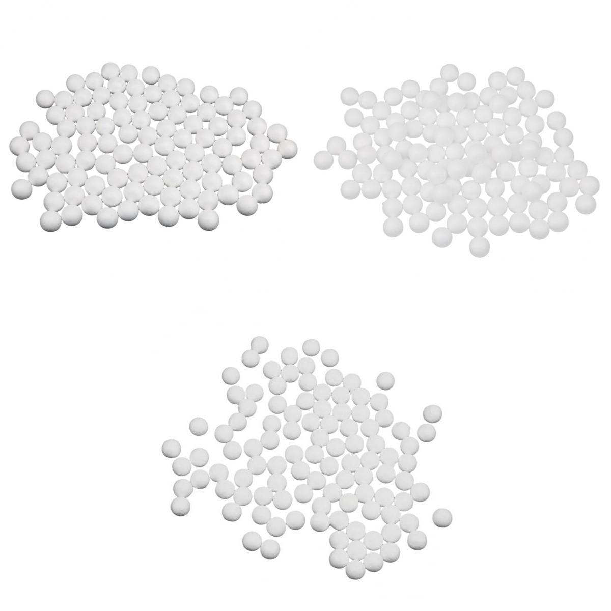 300 Pcs 20mm/10mm/25mm White Modelling Crafts Polystyrene Foam Balls Spheres