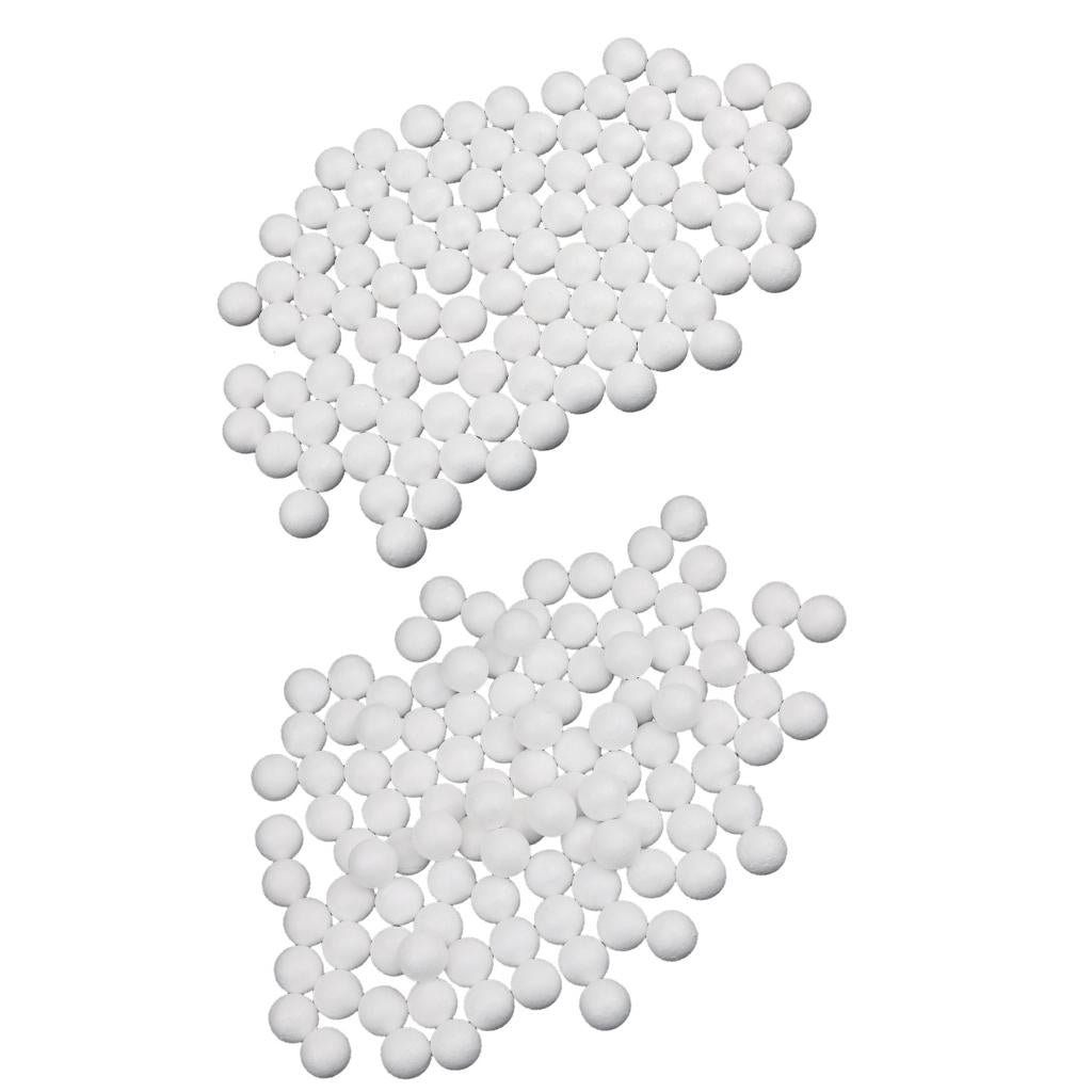 300 Pcs 20mm/10mm/25mm White Modelling Crafts Polystyrene Foam Balls Spheres