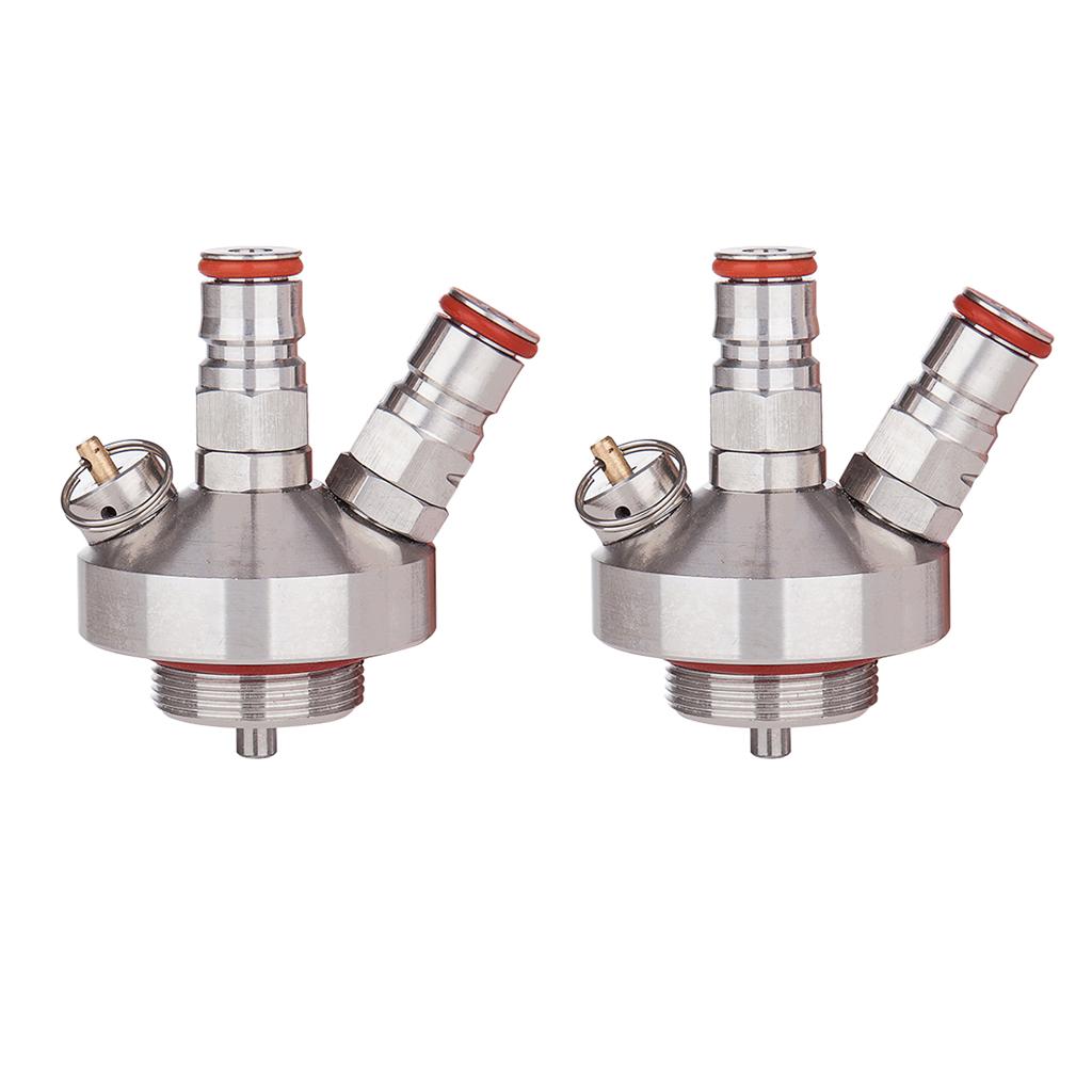 2pcs Stainless Steel Mini Keg Beer Growler Spear Taps Dispenser