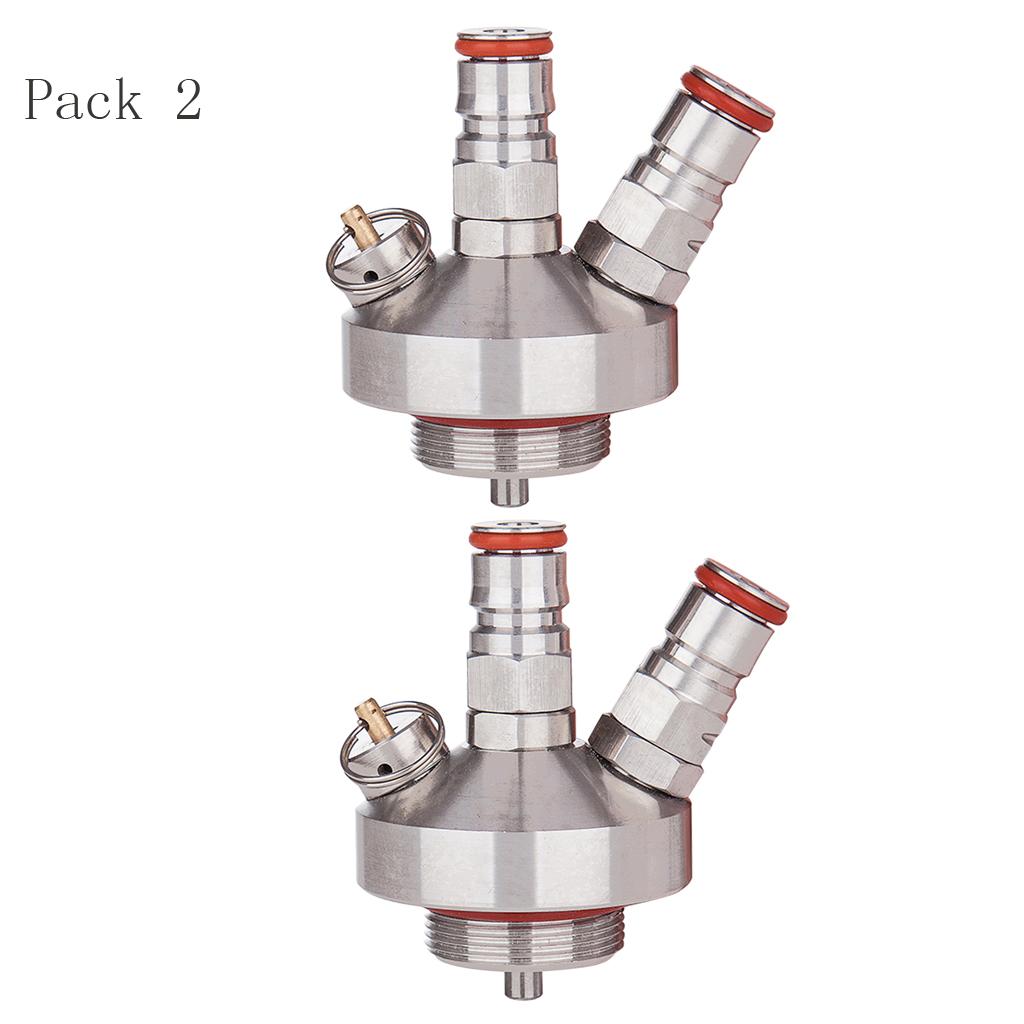2pcs Stainless Steel Mini Keg Beer Growler Spear Taps Dispenser