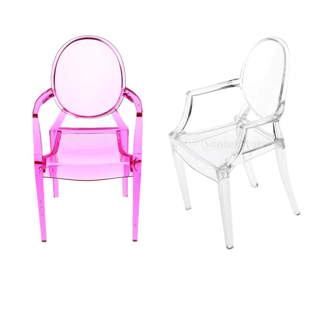 2pcs 1/6 Plastic Dining Chairs Furniture for 29cm Dolls Armchair