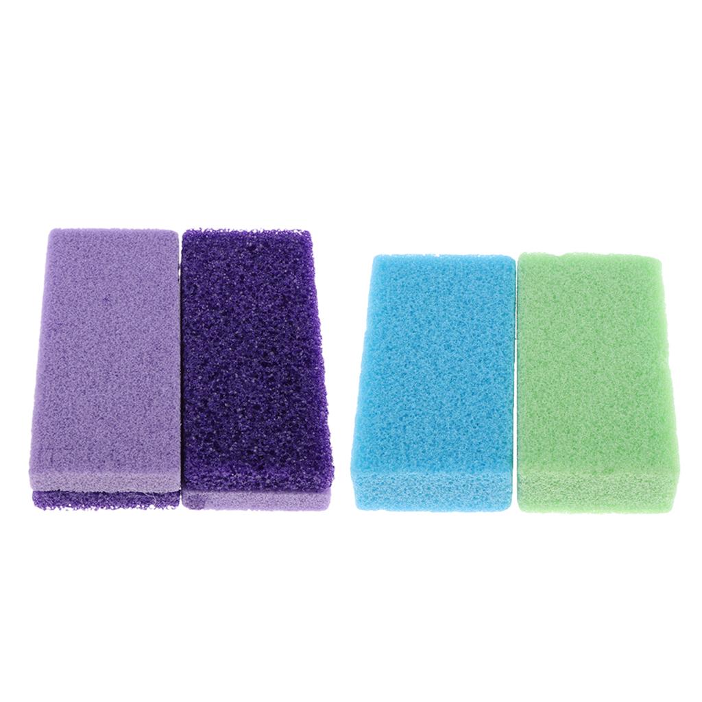4pcs Volcanic+Pumice Foot Care Scrub Dead Hard Skin Callus Remover Pedicure