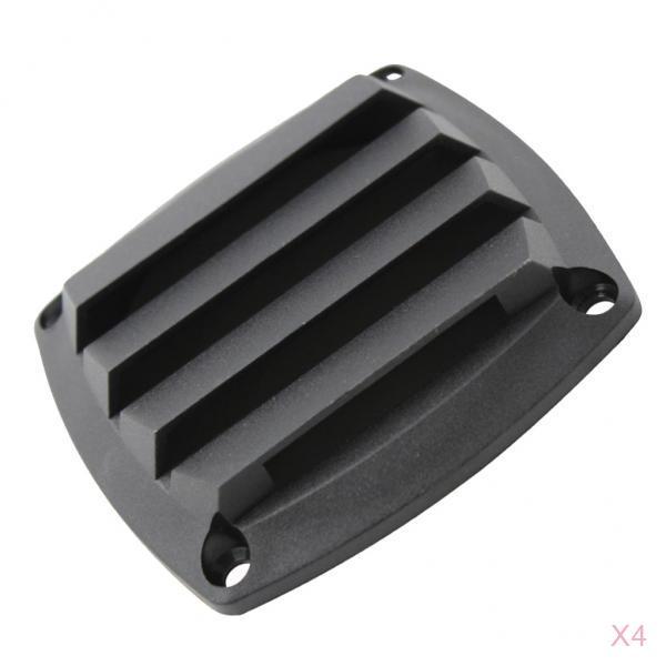 4pcs Marine Vents Hull Air Vent Boat for 3 Inch Tube Hose - Black