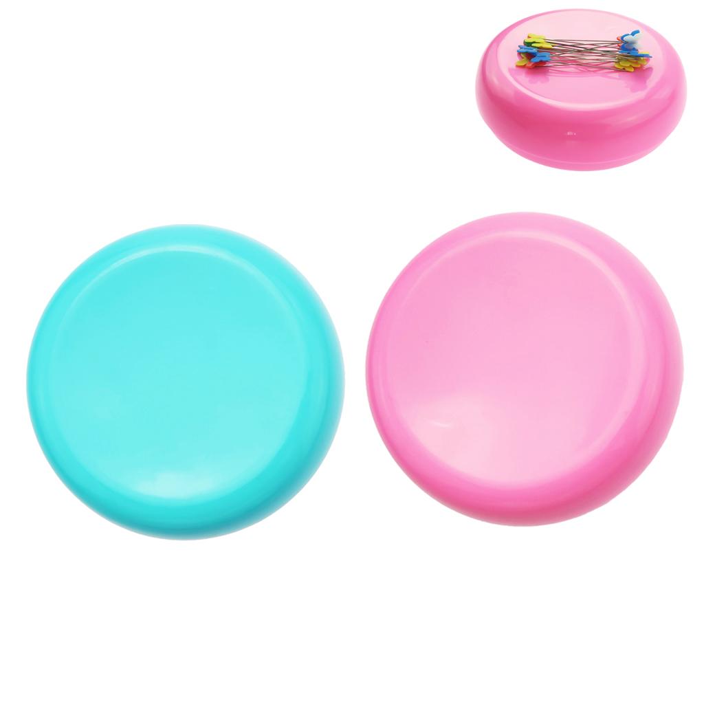 2pcs Round Magnetic Sewing Pin Holder Pincushion Pin Cushion Sewing Craft