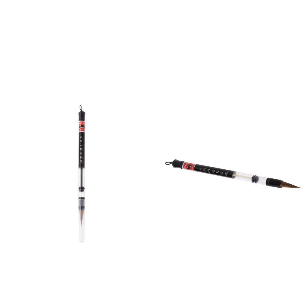 Chinese Japanese Calligraphy Water Brush Pen Art Painting Tool 0.8/1cm Dia.