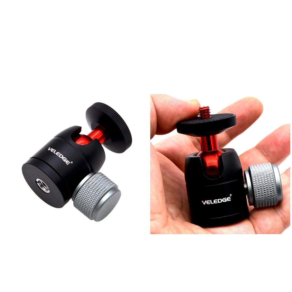2 Pieces VD-M0 360 Degree 1/4 Screw Mini Ball Head Mount for Digital Camera"