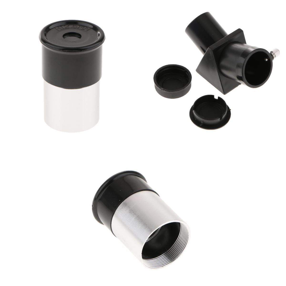 0.965 Star Diagonal Mirror 45 Degree + H12.5mm H6mm Eyepiece for Telescope"