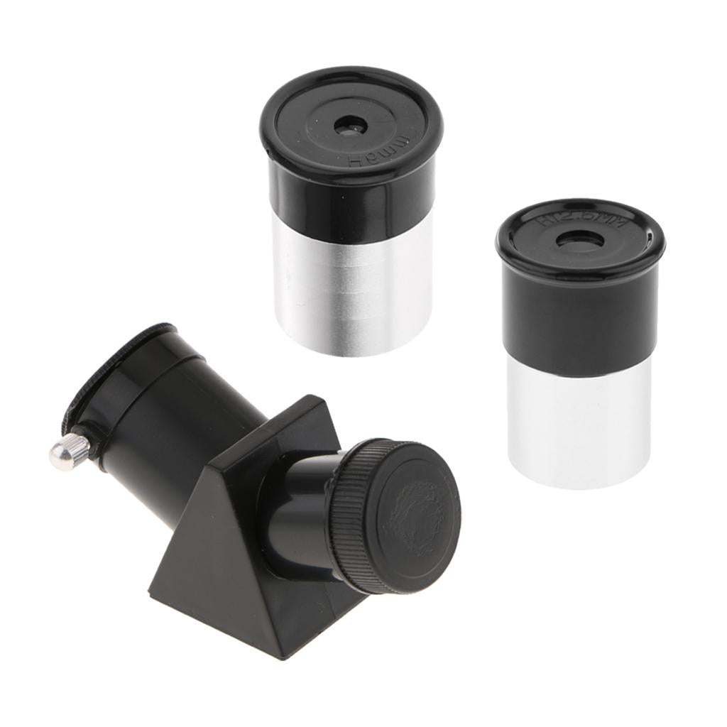 0.965 Star Diagonal Mirror 45 Degree + H12.5mm H6mm Eyepiece for Telescope"