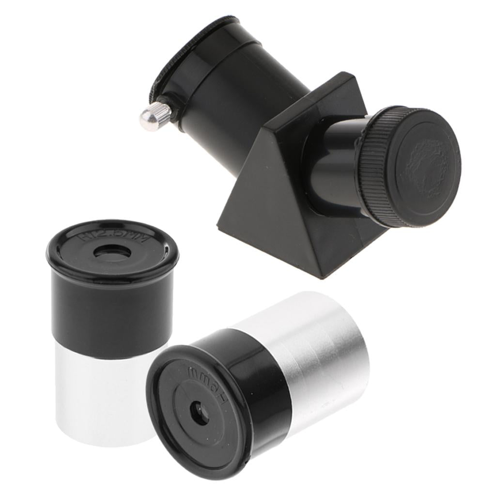 0.965 Star Diagonal Mirror 45 Degree + H12.5mm H6mm Eyepiece for Telescope"