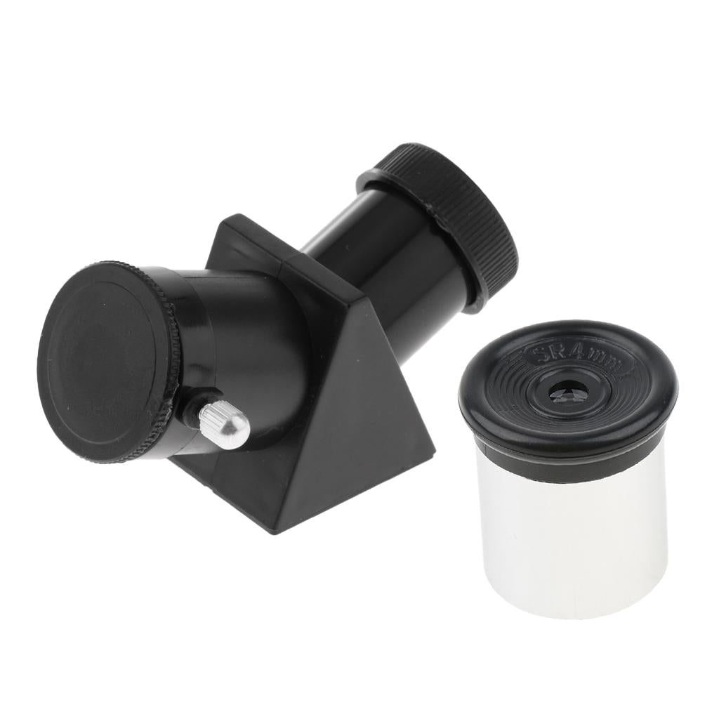 0.965 45 Degree Star Diagonal Mirror+SR4mm Eyepiece for Astronomy Telescope"