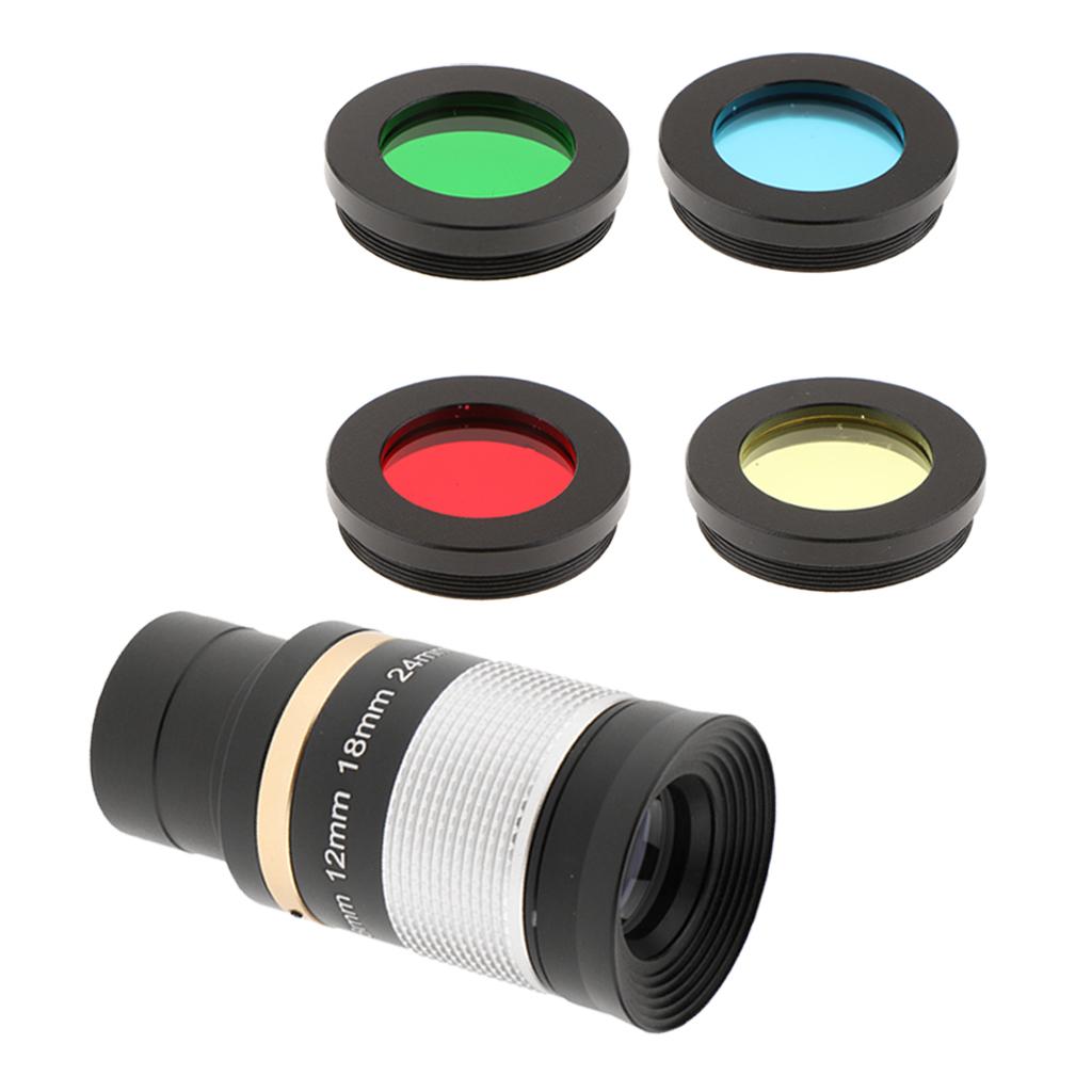 1.25 31.7mm 8-24mm Zoom Eyepiece Multi Coated + Lens Filter for Telescope"