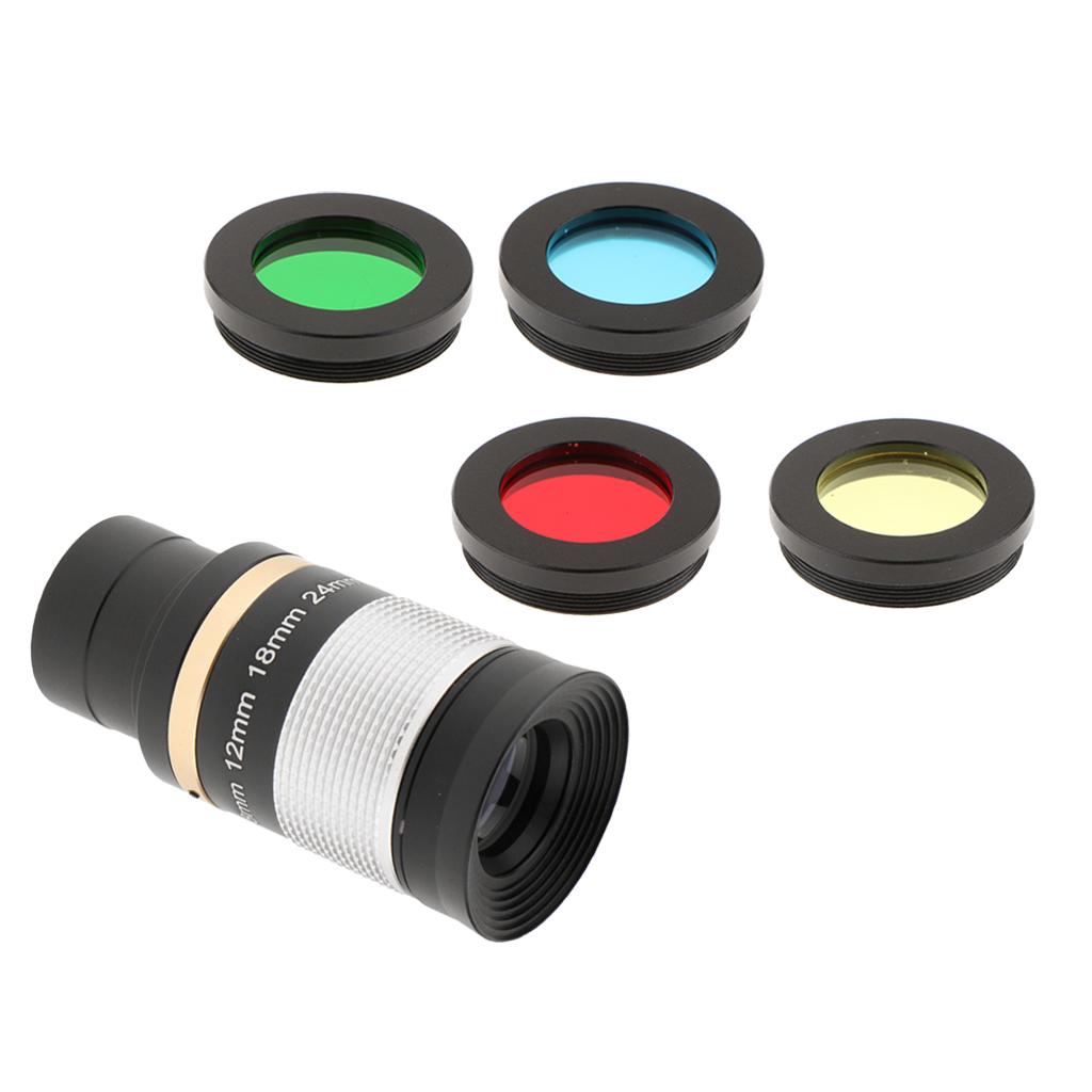 1.25 31.7mm 8-24mm Zoom Eyepiece Multi Coated + Lens Filter for Telescope"