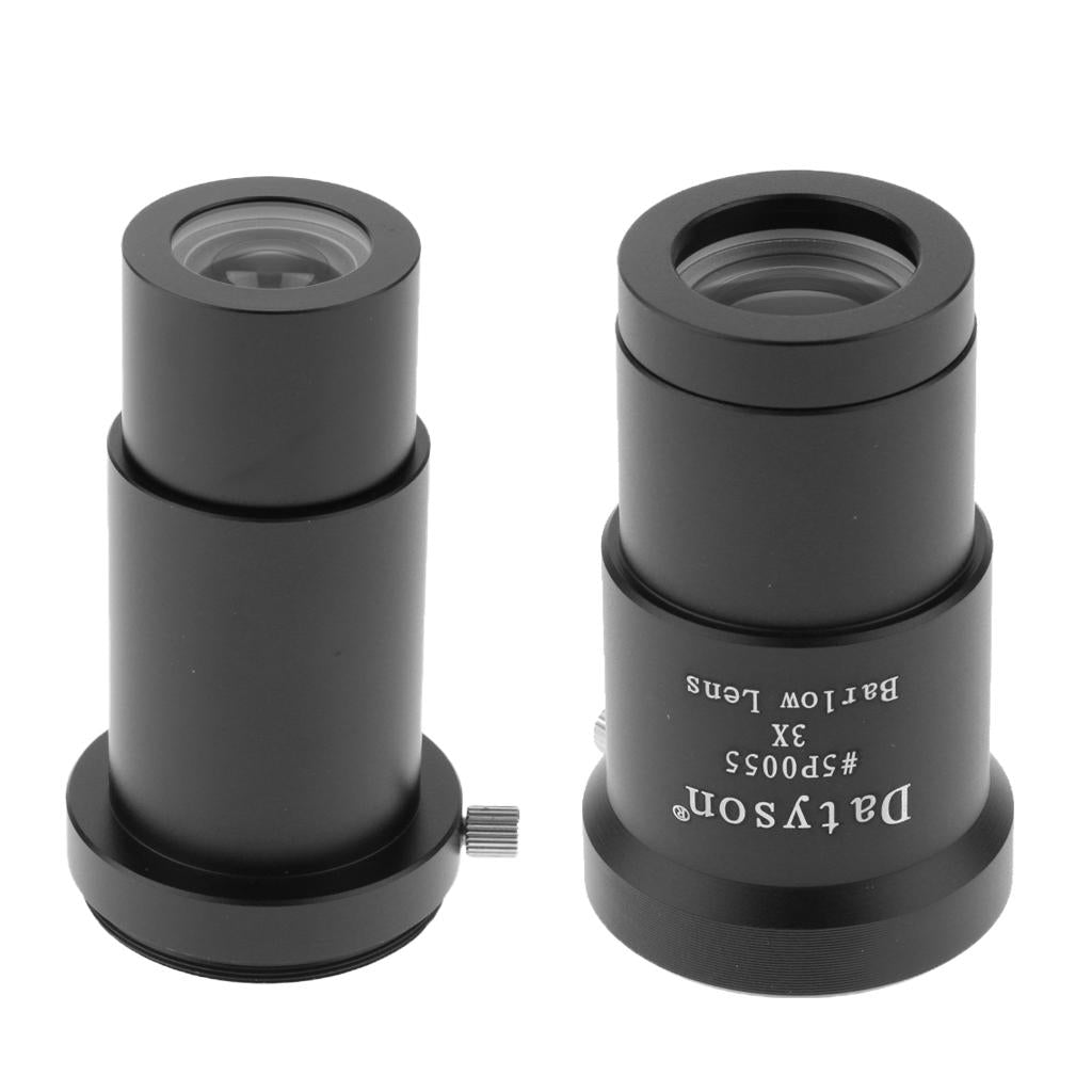 1.25'' 3X/5X Barlow Lens M42 Thread Ful Multi-coated for Telescopes Eyepiece
