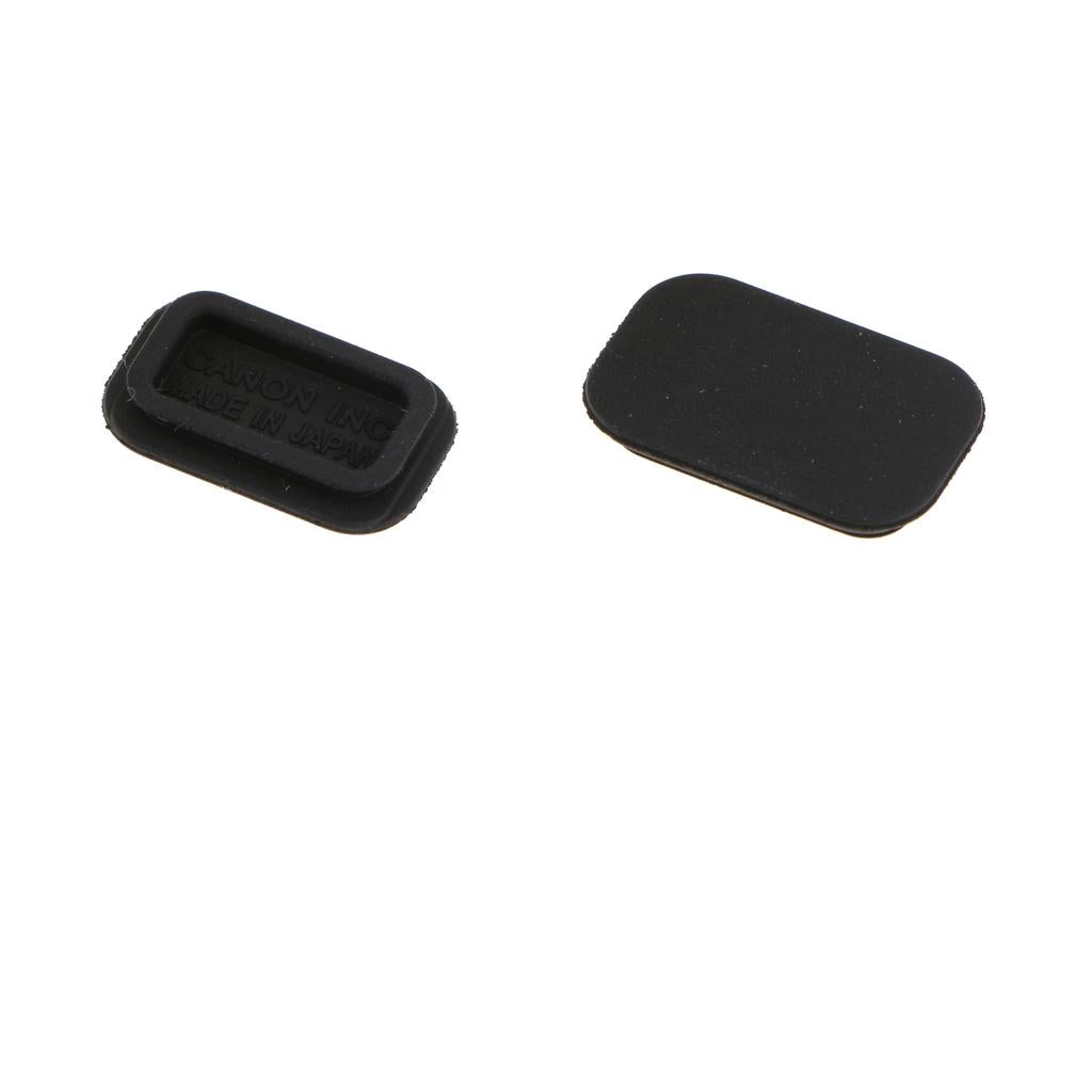 2XBottom Rubber Dust Door Lid Cap Cover Repair for 5D2 40D 50D 7D 5DII