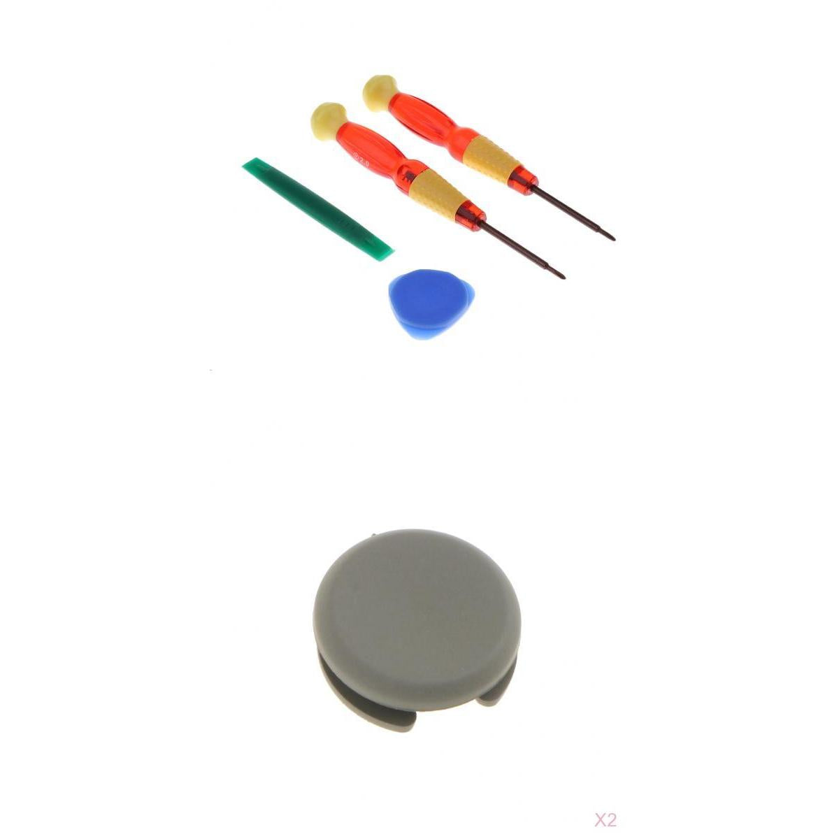 2x Analog Stick Cap Thumb Joystick Cover + Tool for Nintendo 2DS New 3DS XL