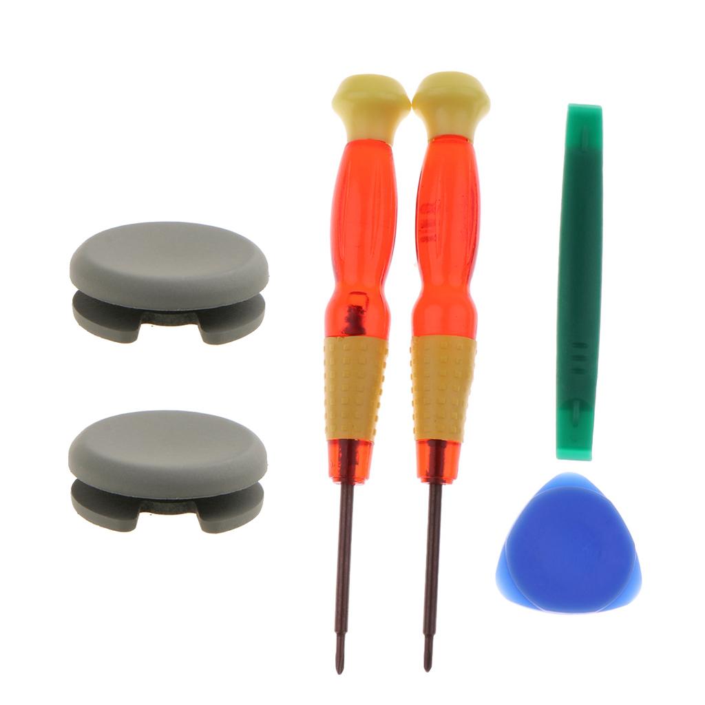 2x Analog Stick Cap Thumb Joystick Cover + Tool for Nintendo 2DS New 3DS XL