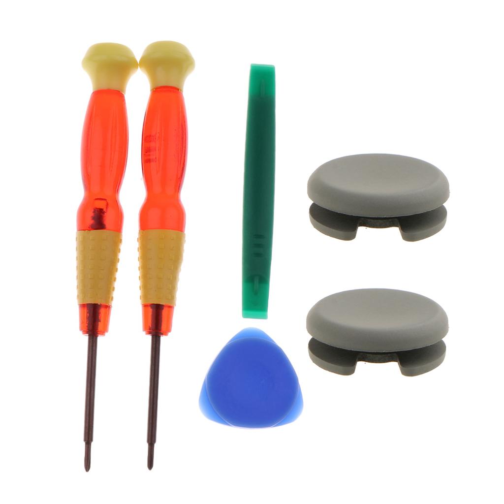 2x Analog Stick Cap Thumb Joystick Cover + Tool for Nintendo 2DS New 3DS XL