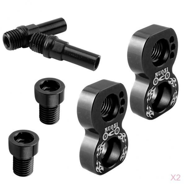 2Pc V Brake Converter 20inch-451 Wheelset V Brake Lengther Accessories Black