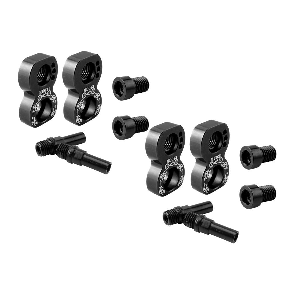 2Pc V Brake Converter 20inch-451 Wheelset V Brake Lengther Accessories Black