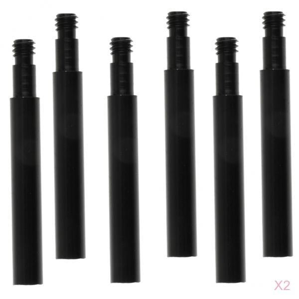12Pcs Cycling Bike Bicycle Presta Valve Extender Extension 40mm Black