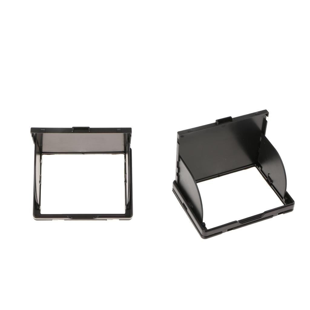 2 Pcs Universal 3 Foldable LCD Pop-up Hood Sun Shade Screen Protector Cover"